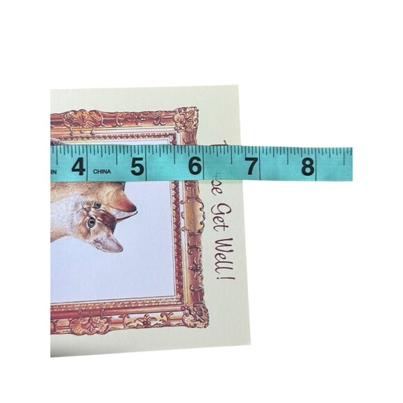 Kitten Cat Please Get Well Soon Greeting Card Fantusy USA Made - Picture 9 of 9